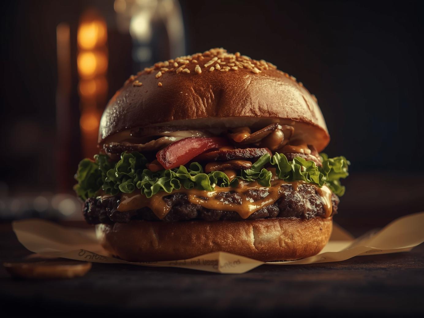 Mushroom Swiss Burger