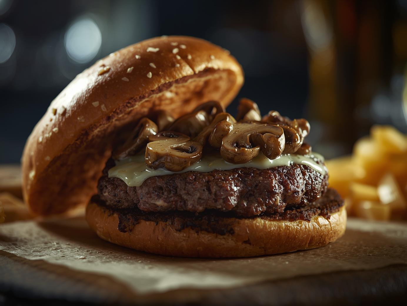 Truffle Mushroom Burger